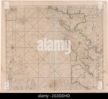 Chart of the North Sea from France to Greenland, from 19th century ...