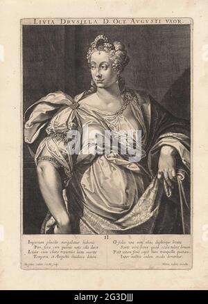 Portrait of emperor livia drusilla; Famous Roman women. Livia Drusilla, third wife of Emperor Augustus Stock Photo