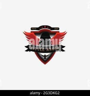 Angel Esport Mascot Logo Design Stock Vector Image Art Alamy