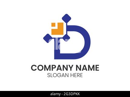 Modern eye-catching high-tech electronics and computer-related logo with letter C. Technology, high tech, fintech icons, and symbols Stock Vector