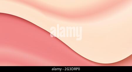 Abstract liquid background design, peach paint color flow,artistic fluid watercolor background for website, brochure, banner, poster. Stock Photo