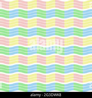 wave sweet pastel seamless pattern background vector, best for for wallpaper, home decor, background, paper wrapping Stock Vector