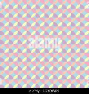 Circle abstract pastel seamless background, Endless texture can be used for wallpaper, pattern fills, background, surface textures, gifts wrapping, fa Stock Vector