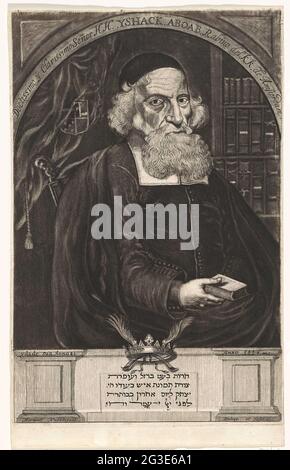 Portrait of Isaac Aboab da Fonseca. The Rabbi Isaac Aboab da Fonseca at ...