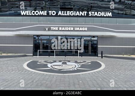 The Raider Image team store at Allegiant Stadium, Tuesday, March 9