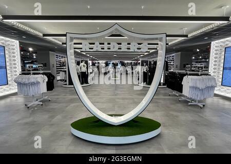 The interior of the Raider Image team store at Allegiant Stadium, Tuesday, March 9, 2021, in Las Vegas. The stadium is the home of the Las Vegas Raide Stock Photo