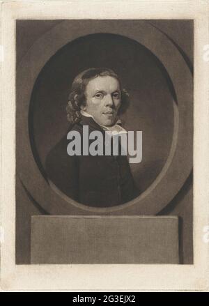 Portrait of the pastor Johannes Henricus Hacke. . Stock Photo