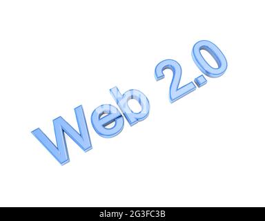 Web 2.0 background Stock Photo
