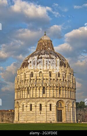 Architectural Detail of Piazza dei Miracoli, Pisa, Italy Stock Photo