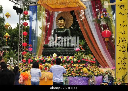 Jade Buddha Statue Stock Photo