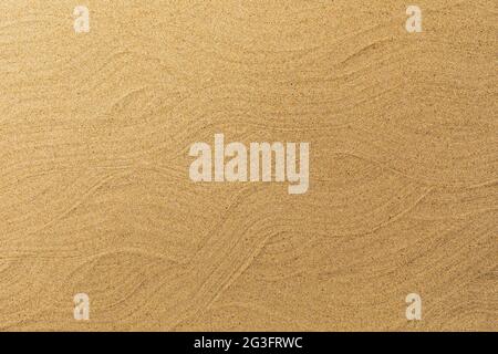 The texture of the smooth surface of fine-grained sand Stock Photo