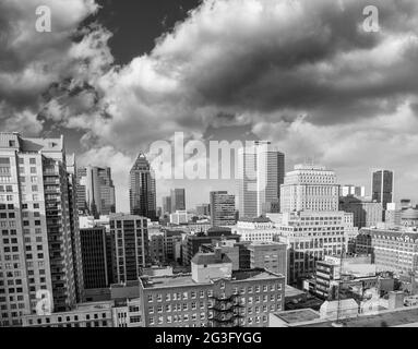 The skyline of Montreal, Canada Stock Photo