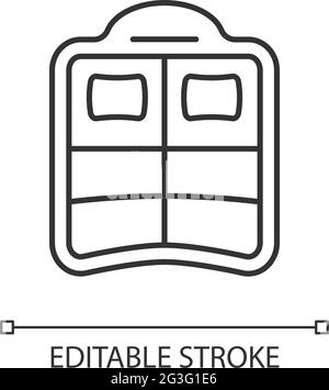 Double pool float linear icon Stock Vector