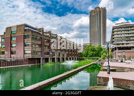 A view of the Barbican Estate, London, UK Stock Photo