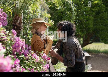 Tilda Swinton, Dev Patel, 'The Personal History of David Copperfield' (2021)  Credit: Searchlight Pictures / The Hollywood Archive Stock Photo