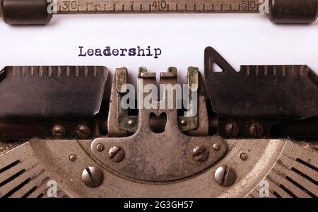 Vintage inscription made by old typewriter Stock Photo