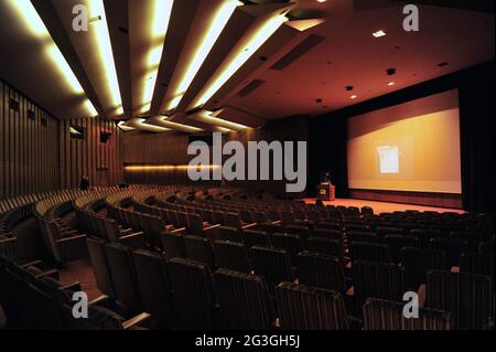 Cinema in former central of STASI in East-Berlin Stock Photo