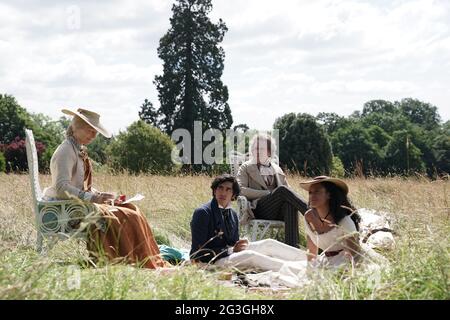 Tilda Swinton, Dev Patel, Hugh Laurie, Rosalind Eleazar, 'The Personal History of David Copperfield' (2021)  Credit: Searchlight Pictures / The Hollywood Archive Stock Photo