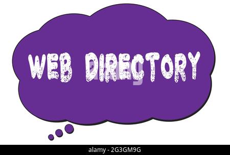 WEB DIRECTORY text written on black wooden frame school blackboard ...