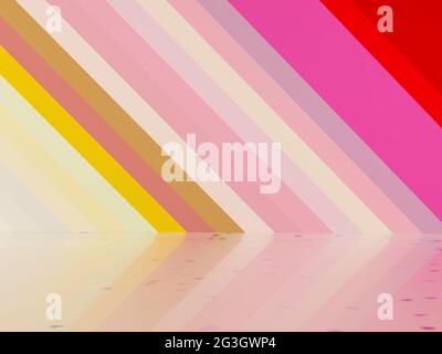 Worm colored texture with lines. Modern geometrical abstract illustration with staves. The pattern can be used for business ads, booklets, leaflets. Stock Photo