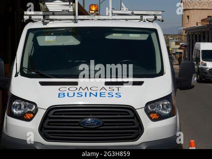 Comcast Service Van Stock Photo Alamy