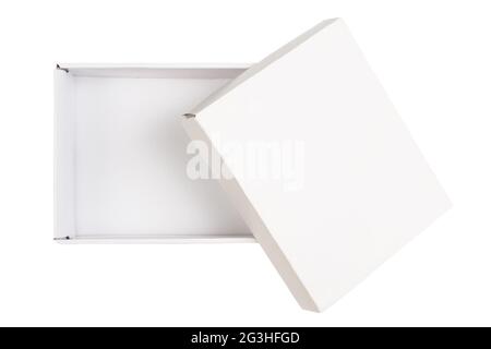 White empty cardboard box Stock Photo