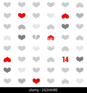 Seamless heart web banner. Decorative framing line with scattered hearts  Stock Vector Image & Art - Alamy
