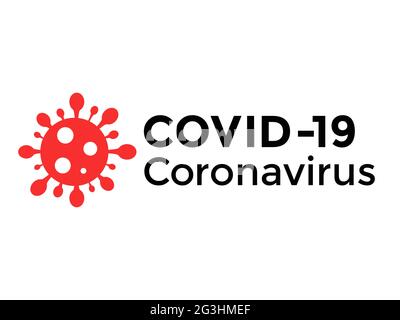 Covid-19 coronavirus logo design vector icon Stock Vector