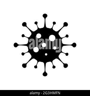 Coronavirus covid-19 vector icon. Asian flu epidemic worldwide Stock Vector