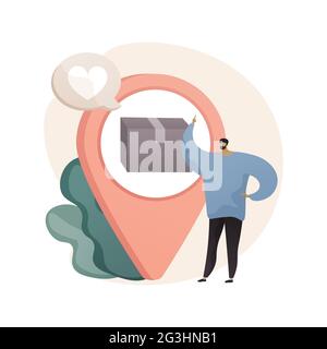 Product positioning abstract concept vector illustration. Stock Vector