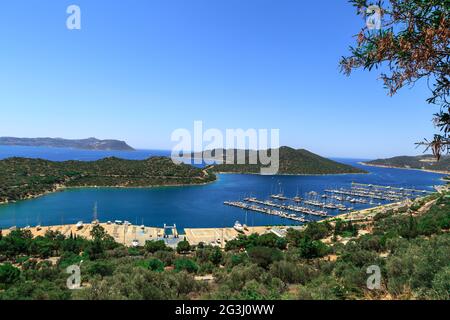 Kas Marina View Stock Photo