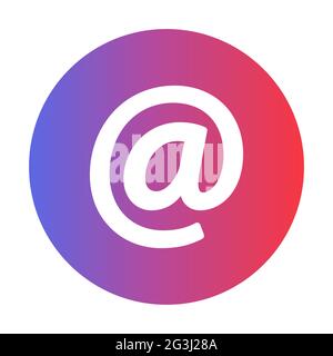 Email simple flat icon, mail support symbol. Write us concept. Vector illustration EPS10 Stock Vector
