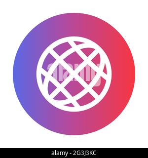 Worldwide support icon. Vector Illustration EPS10 Stock Vector