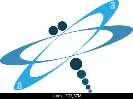 Dragonfly logo icon design concept template illustration vector Stock Vector