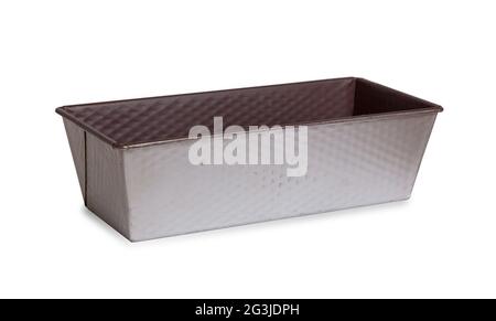 Old baking dish isolated Stock Photo