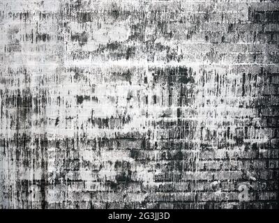 Black and white textured wall Stock Photo