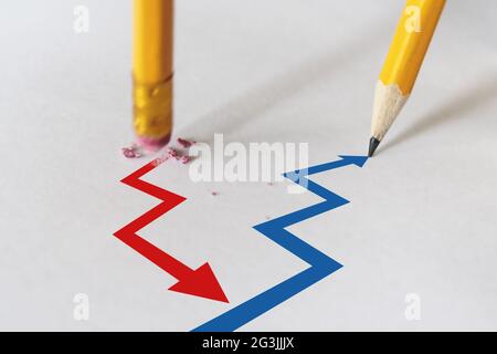 Success Failure Diagram Stock Photo - Alamy