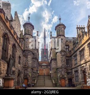 General Assembly Hall of the Church of Scotland, Edinburgh, Scotland, UK. Stock Photo