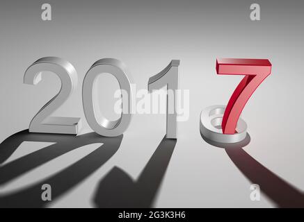 New year 2017 Stock Photo