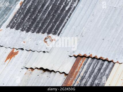 Old rusty galvanized Stock Photo