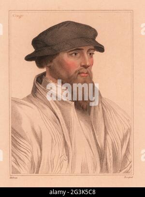 Sir John Gage, By Hans Holbein The Younger Stock Photo - Alamy