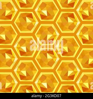 Illustration of origami honeycomb pattern Stock Photo