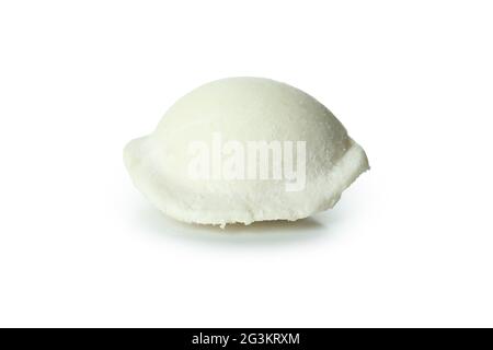 Uncooked varenik or pierog isolated on white background Stock Photo