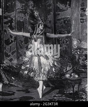 Karsavina, Tamara Platonova, 10.3.1885 - 26.5.1978, Russian ballet dancer, ARTIST'S COPYRIGHT HAS NOT TO BE CLEARED Stock Photo