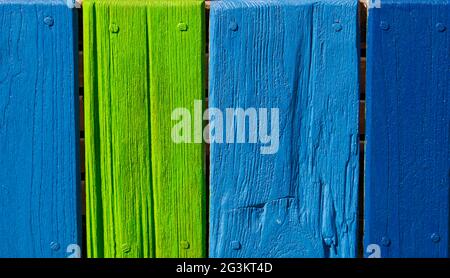 wooden background pastel blue green Stock Photo