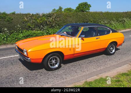 Orange Ford Capri Classic Car , Germany, Europe Stock Photo - Alamy
