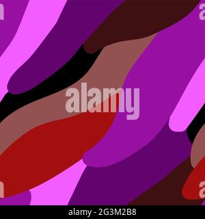 Seamless vector pattern. Dark abstract stock illustration. Neutral wave ornament for textiles, packaging, posters, cards, clothes, wrapping paper. Pur Stock Vector