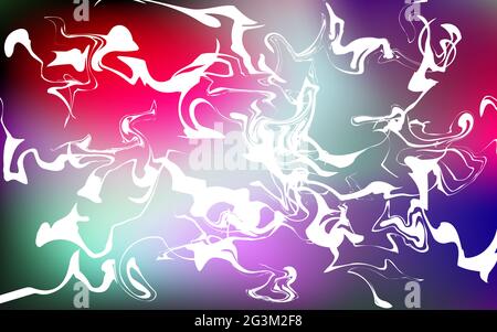 Abstract color vector banner. Blurred gradient background. Pink, blue, purple smooth smoke spots. White liquid paint stains. Banner with place for you Stock Vector