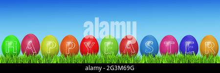 Happy easter background Stock Photo