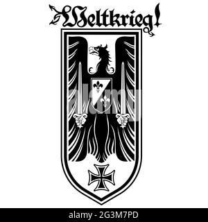 Knightly design. Shield With Heraldic Eagle Teutonic Knights Stock ...